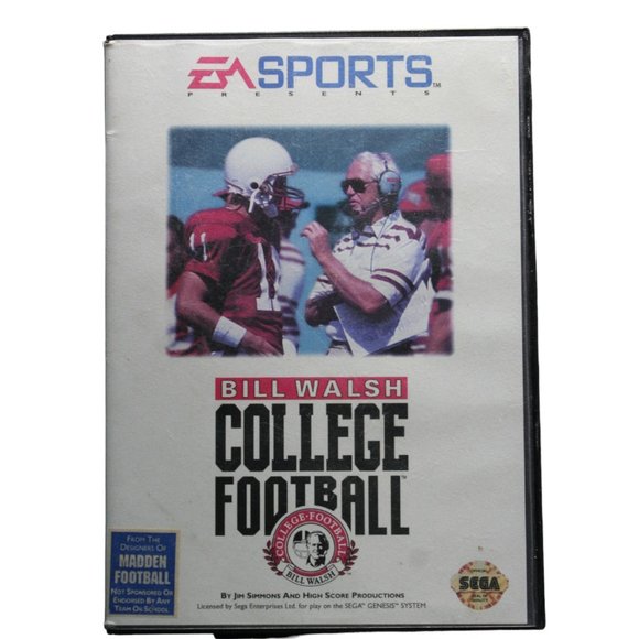🎮Bill Walsh College Football‎ (Sega Genesis, 1993) Complete in box - CIB🎮 - Picture 1 of 5